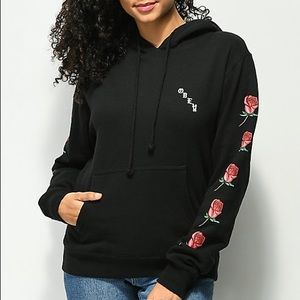 Obey Slauson Rose Black Hoodie from Zumiez